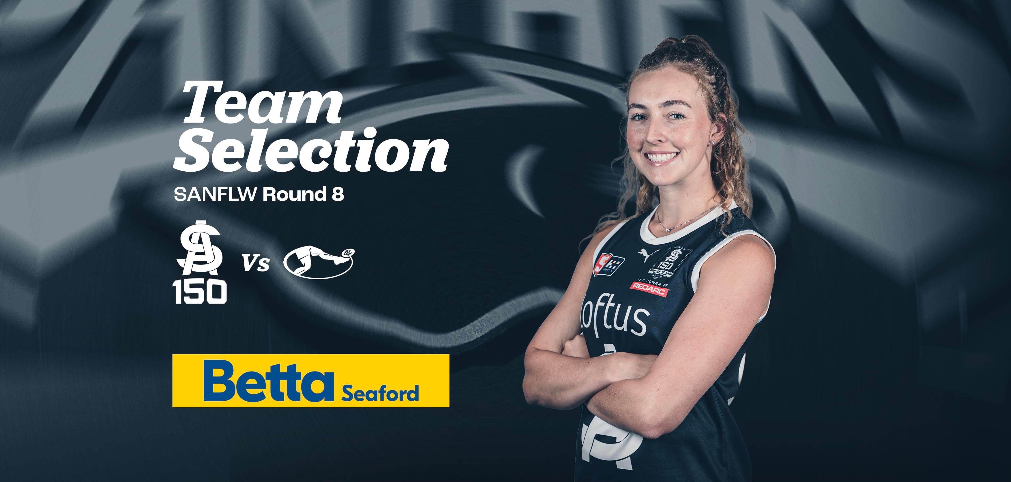 BETTA Team Selection: Round 8 SANFLW v Norwood BETTA Team Selection: Round 8 SANFLW v Norwood
